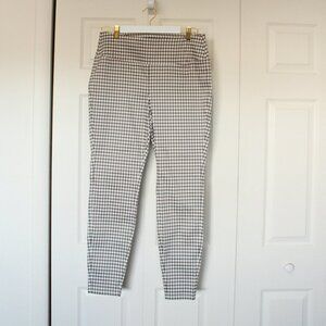 Worthington beige and white plaid skinny pants size 12